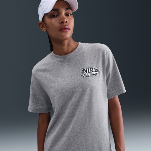 Nike oversized T-shirt met recht design - Grijs