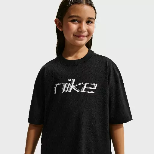 Nike oversized T-shirt voor meisjes - Zwart