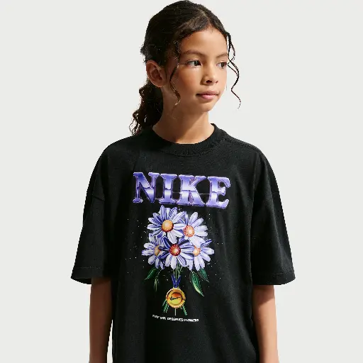 Nike oversized T-shirt voor meisjes - Zwart