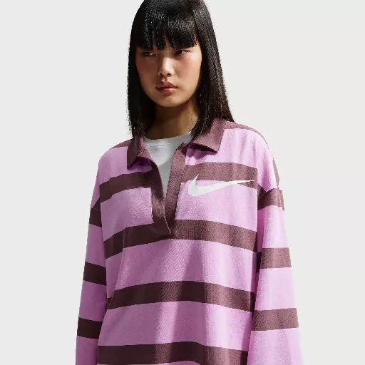 Nike oversized top voor dames - Paars