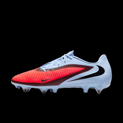 Nike Phantom 6 Low Academy voetbalschoenen (zachte ondergrond) - Blauw