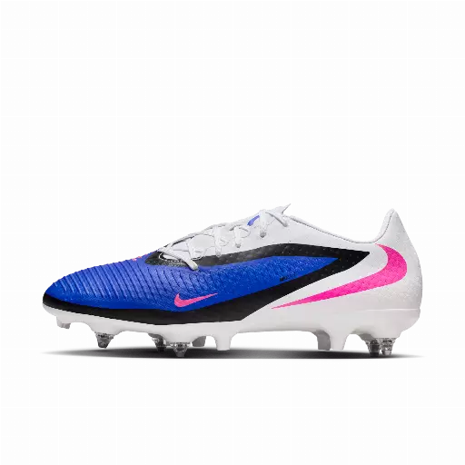 Nike Phantom 6 Low Academy voetbalschoenen (zachte ondergrond) - Blauw