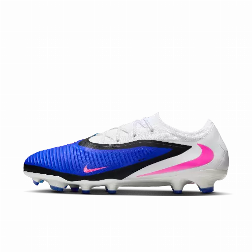 Nike Phantom 6 Low Pro voetbalschoenen (stevige ondergrond) - Blauw