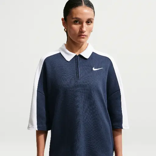 Nike polo met korte mouwen voor dames - Blauw