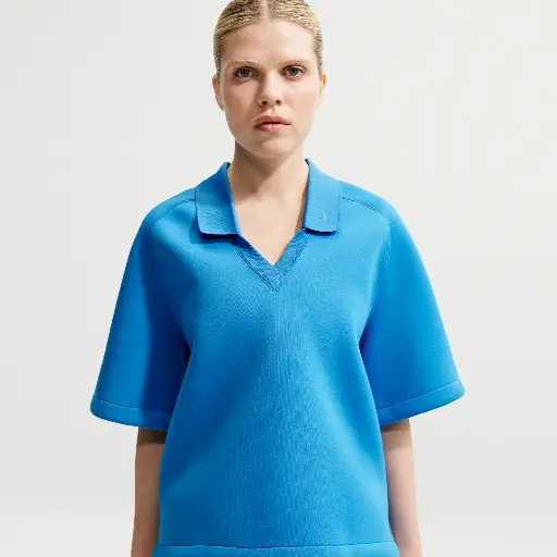 Nike Pregame Fleece ruimvallende damespolo - Blauw