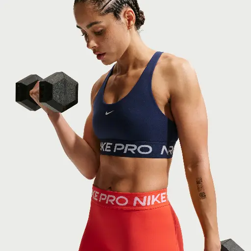 Nike Pro 365 non-padded sport-bh met lichte ondersteuning voor dames - Blauw