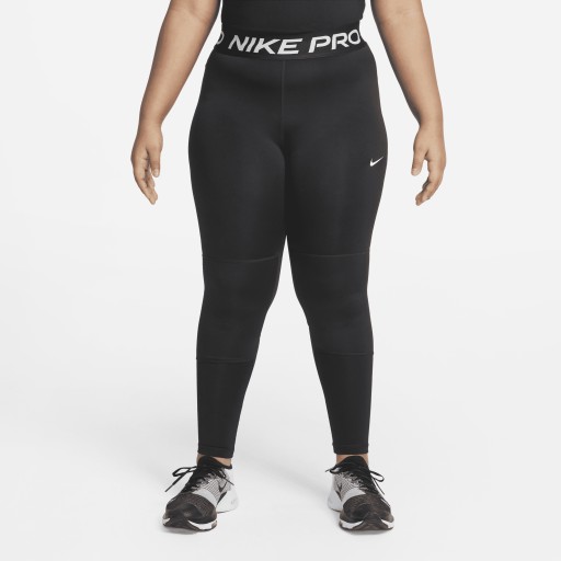 Nike Pro Dri-FIT legging voor meisjes (Ruimere maten) - Zwart