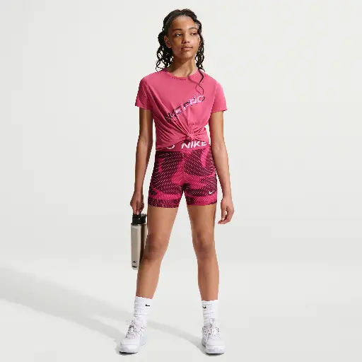 Nike Pro Dri-FIT meisjesshorts (8 cm) - Paars