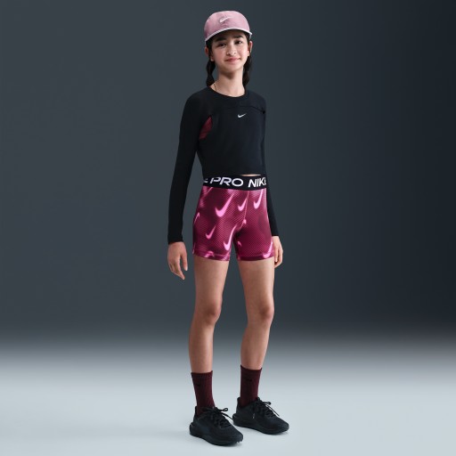 Nike Pro Dri-FIT shorts voor meisjes (8 cm) - Paars