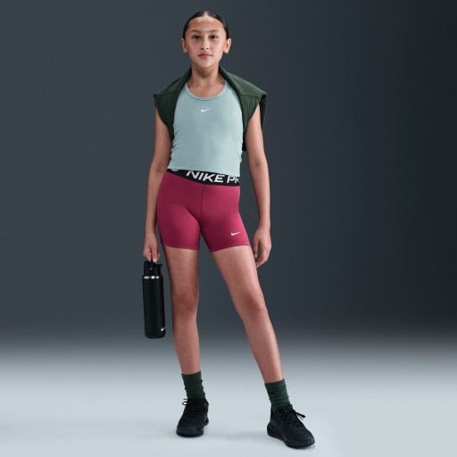 Nike Pro Dri-FIT shorts voor meisjes (8 cm) - Paars