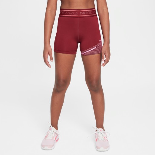 Nike Pro Dri-FIT shorts voor meisjes (8 cm) - Rood