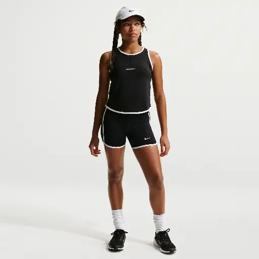 Nike Pro Dri-FIT shorts voor meisjes (8 cm) - Zwart