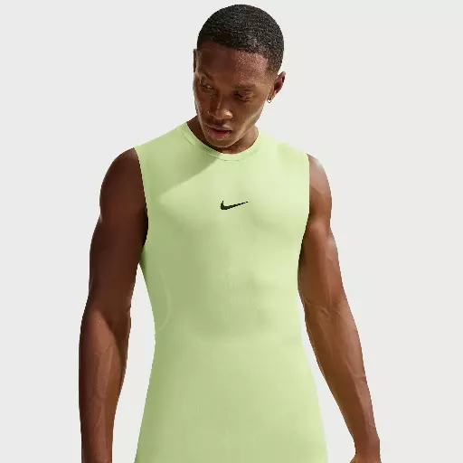 Nike Pro Dri-FIT strakke, mouwloze fitnesstop voor heren - Groen