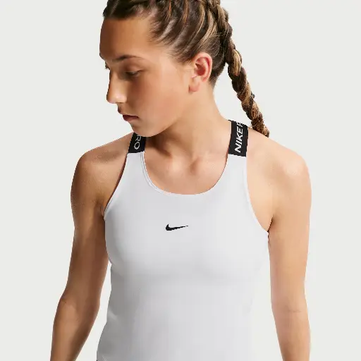 Nike Pro Dri-FIT tanktop voor meisjes - Wit