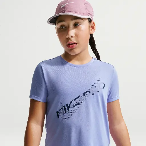 Nike Pro Dri-FIT top met korte mouwen voor meisjes - Paars