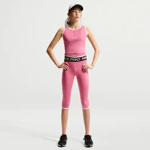 Nike Pro Dri-FIT trainingscapri's voor meisjes - Roze