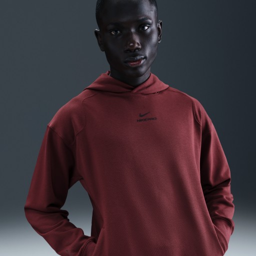 Nike Pro Dri-FIT tussenlaag trainingshoodie voor heren - Rood