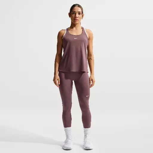 Nike Pro lange legging met halfhoge taille voor dames - Paars