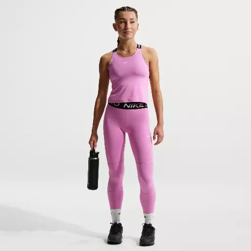 Nike Pro legging met halfhoge taille voor meisjes - Paars