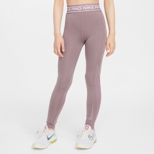 Nike Pro legging met halfhoge taille voor meisjes - Roze