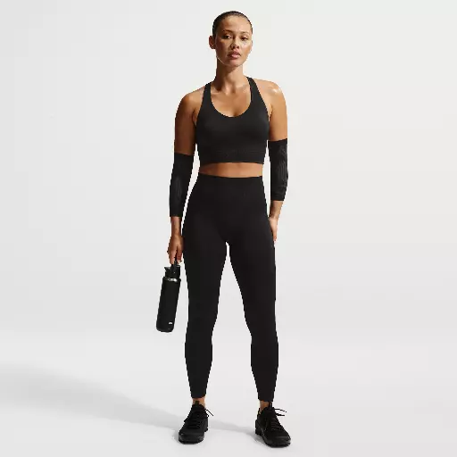 Nike Pro naadloze 7/8-legging met hoge taille voor dames - Zwart