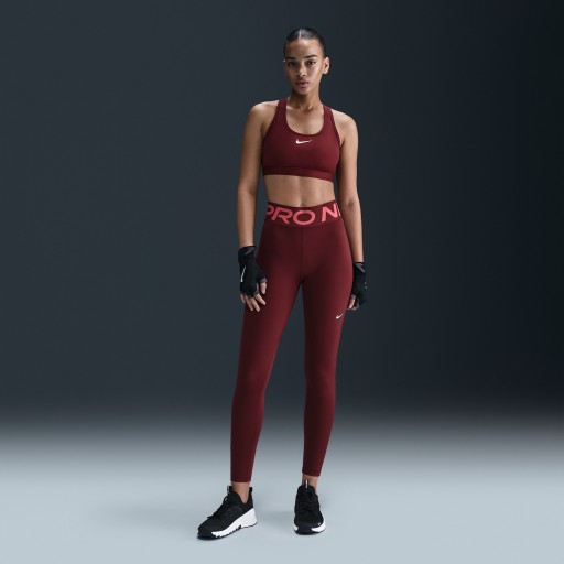 Nike Pro Sculpt lange legging met hoge taille voor dames - Rood
