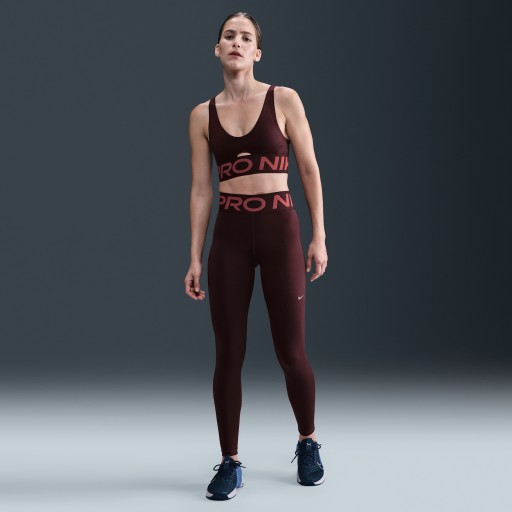 Nike Pro Sculpt lange legging met hoge taille voor dames - Rood