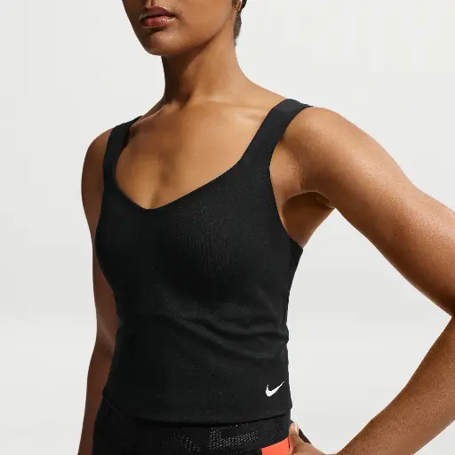 Nike Pro Sculpt padded sport-bh tanktop met medium ondersteuning - Zwart