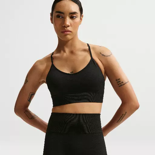 Nike Pro Seamless Dri-FIT bikeshorts met hoge taille voor dames (13 cm) - Zwart