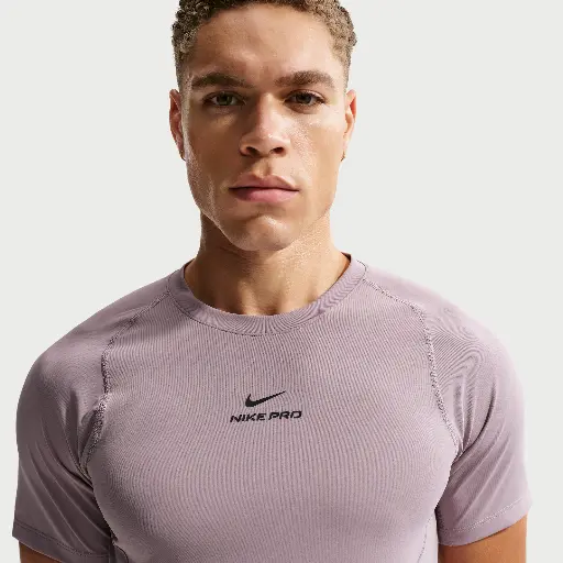 Nike Pro Training Dri-FIT herentop met korte mouwen - Grijs