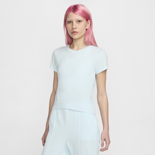 Nike Sportswear Chill Knit T-shirt voor dames - Blauw