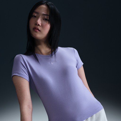 Nike Sportswear Chill Knit T-shirt voor dames - Paars