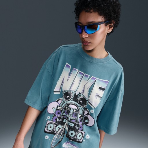 Nike Sportswear oversized T-shirt met korte mouwen voor dames - Blauw