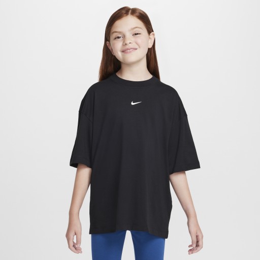 Nike Sportswear oversized T-shirt voor meisjes - Zwart
