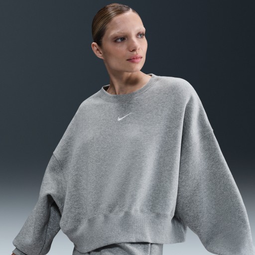 Nike Sportswear Phoenix Fleece extra oversized sweatshirt met ronde hals voor dames - Grijs