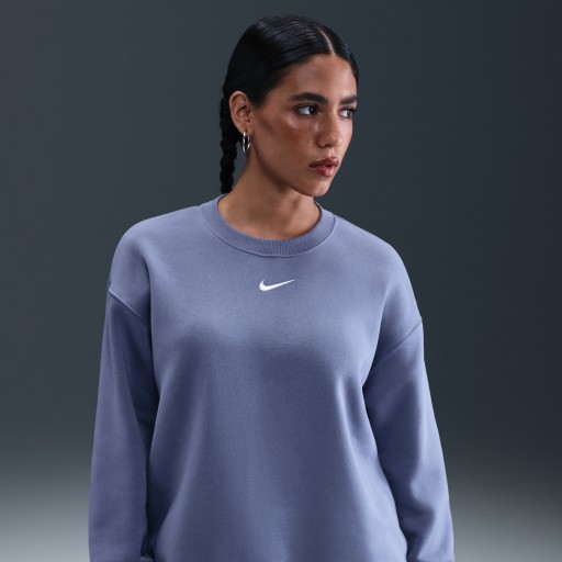 Nike Sportswear Phoenix Fleece Oversized sweatshirt met ronde hals voor dames - Blauw
