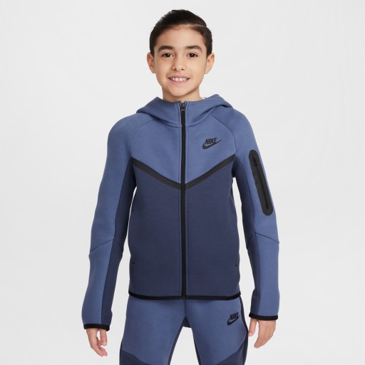 Nike Sportswear Tech Fleece Hoodie met rits voor kids - Blauw
