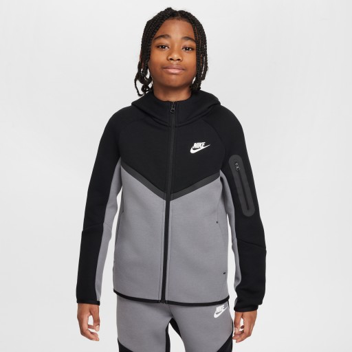 Nike Sportswear Tech Fleece Hoodie met rits voor kids - Grijs