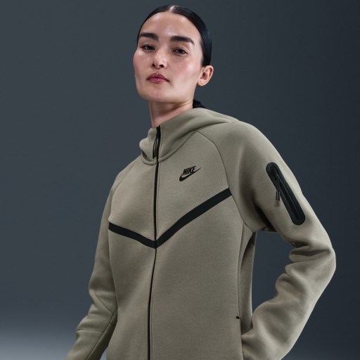 Nike Sportswear Tech Fleece Windrunner hoodie met rits voor dames - Groen