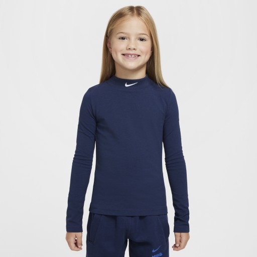 Nike Sportswear top met lange mouwen voor meisjes - Blauw