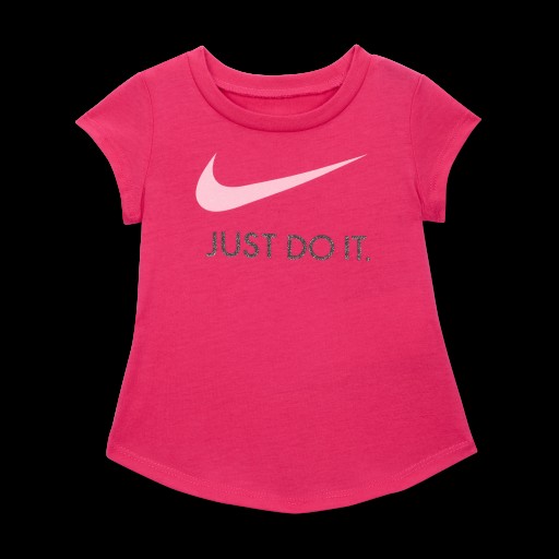 Nike Swoosh 'Just Do It' T-shirt voor baby's (12-24 maanden) - Roze