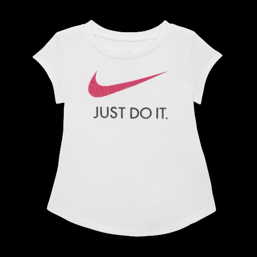 Nike Swoosh 'Just Do It' T-shirt voor baby's (12-24 maanden) - Wit