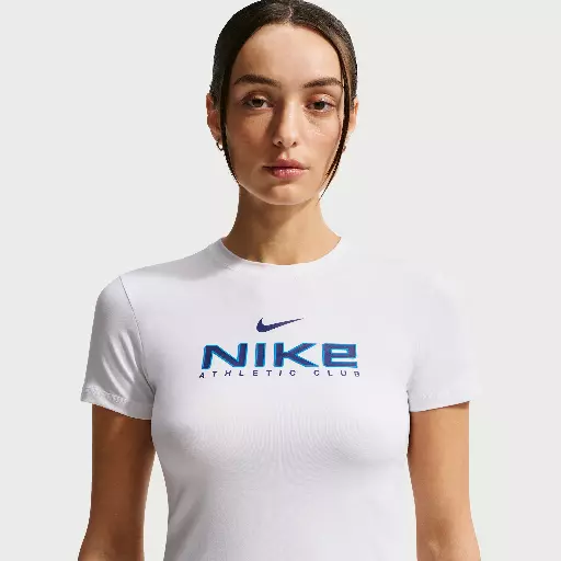 Nike T-shirt met korte mouwen voor dames - Wit