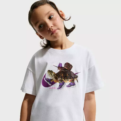 Nike T-shirt met recht design voor meisjes - Wit