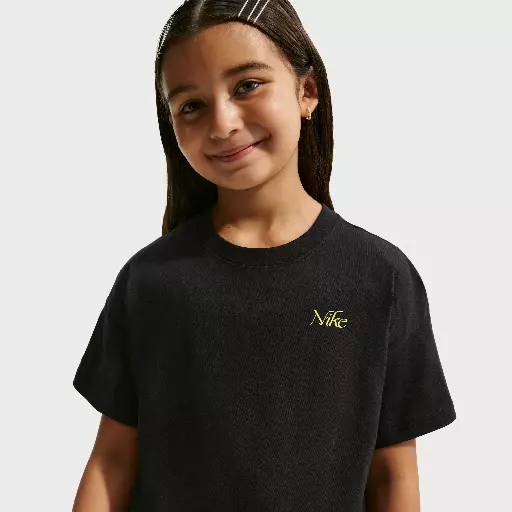 Nike T-shirt met recht design voor meisjes - Zwart
