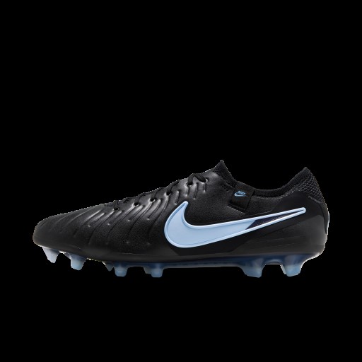 Nike Tiempo Legend 10 Elite low top voetbalschoenen (stevige ondergrond) - Zwart