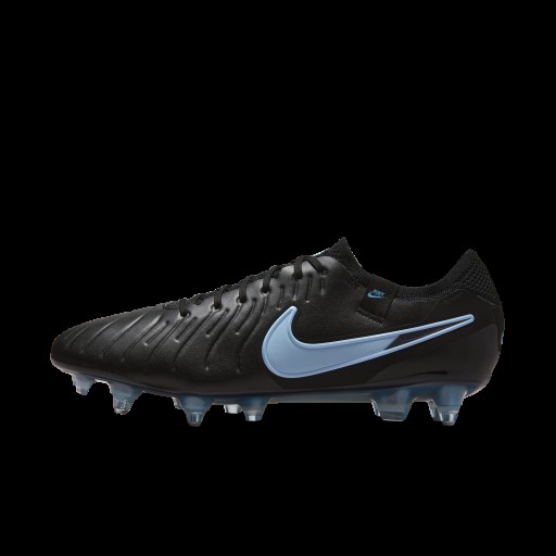 Nike Tiempo Legend 10 Elite low top voetbalschoenen (zachte ondergrond) - Zwart