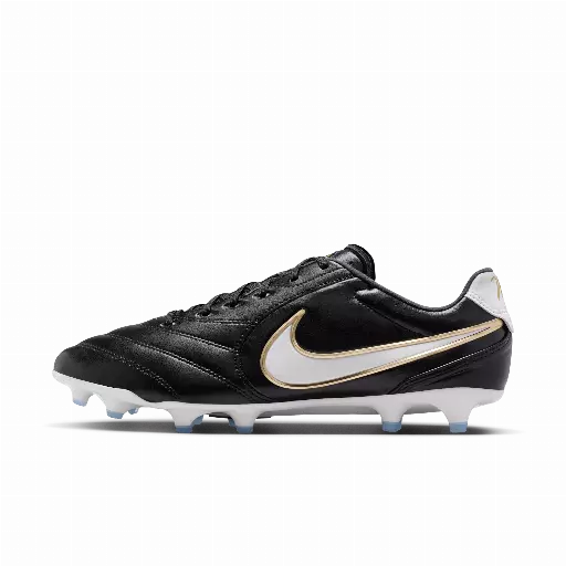 Nike Tiempo Ligera Pro low top voetbalschoenen (stevige ondergrond) - Zwart