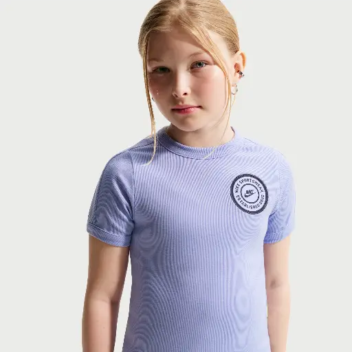 Nike top met korte mouwen voor meisjes - Paars