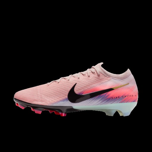 Nike United Mercurial Vapor 16 Elite low-top voetbalschoenen (stevige ondergrond) - Roze